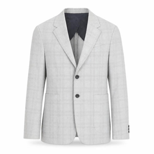 Zara Men's Grey Check Blazer - 46