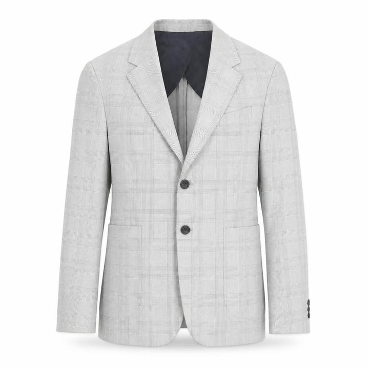 Zara Men's Grey Check Blazer - 46