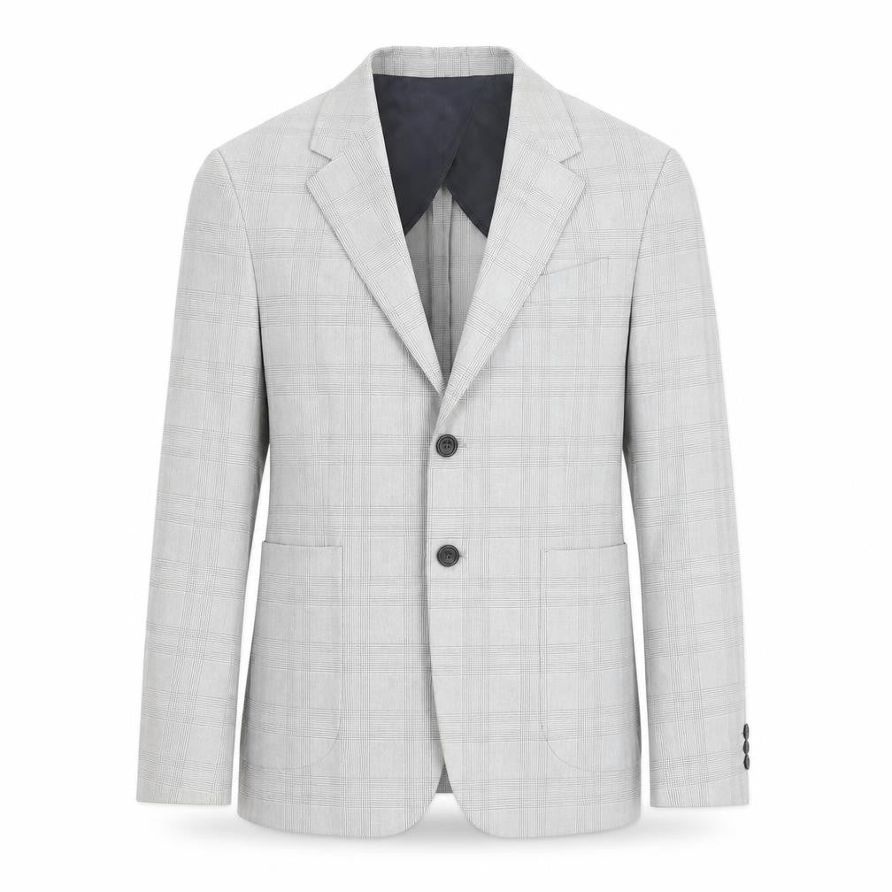 Zara Men's Grey Check Blazer - 46