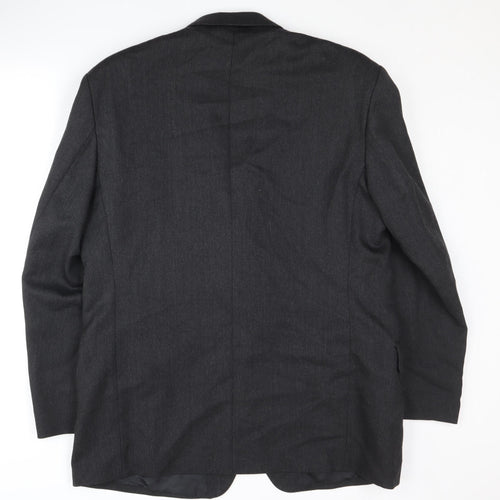 Meurice Men's Grey Wool Blazer 44R Regular Fit
