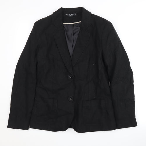 CLASSIC Women's Black Blazer Size 12