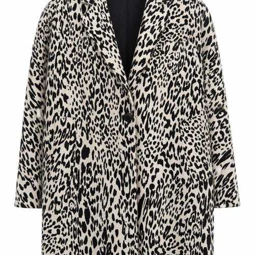 Zara Women's Animal Print Blazer, Size M, Cotton, Casual