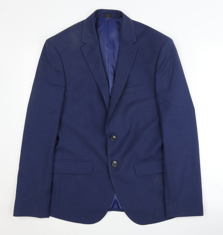 Marks and Spencer Men's Blue Blazer 38 Short