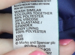 Marks and Spencer Men's Blue Blazer 38 Short