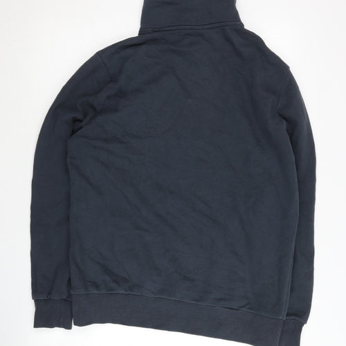ASOS DESIGN Men's Blue M 1/2 Zip Sweatshirt