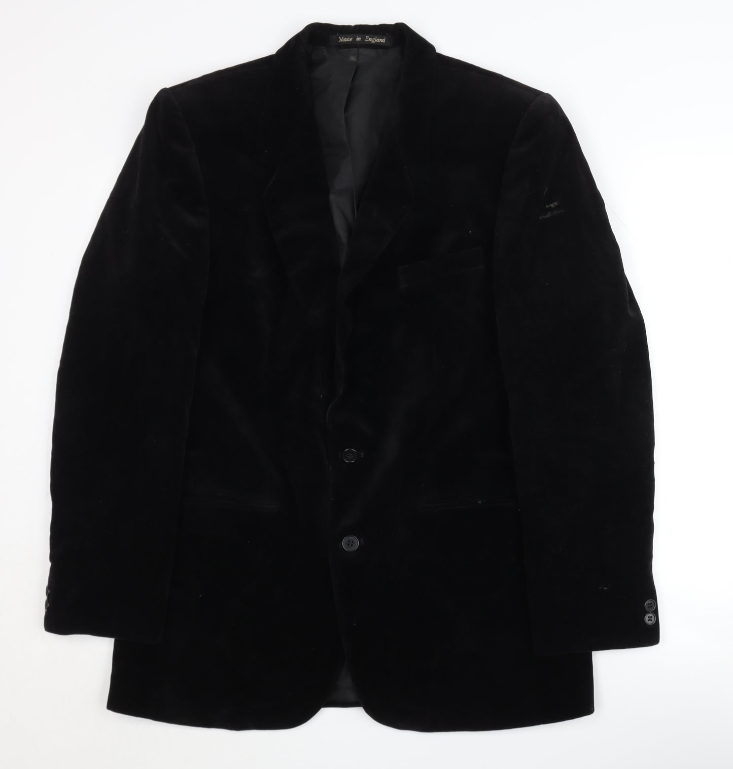 Burton Men's Black Cotton Blazer Size 40R Regular