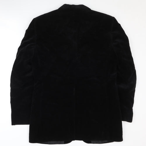 Burton Men's Black Cotton Blazer Size 40R Regular