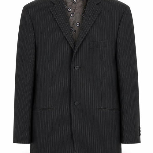 Ben Sherman Men's Black Striped Suit Jacket, Size 40R, Vintage
