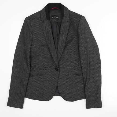 Next Petite Women's Black Blazer, Size 10, Lined, Workwear