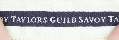 Savoy Taylors Guild Men's Grey Pleated Trousers 42R