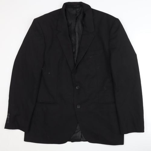 boohooMAN Men's Black Blazer 40 - Formal Single-Breasted
