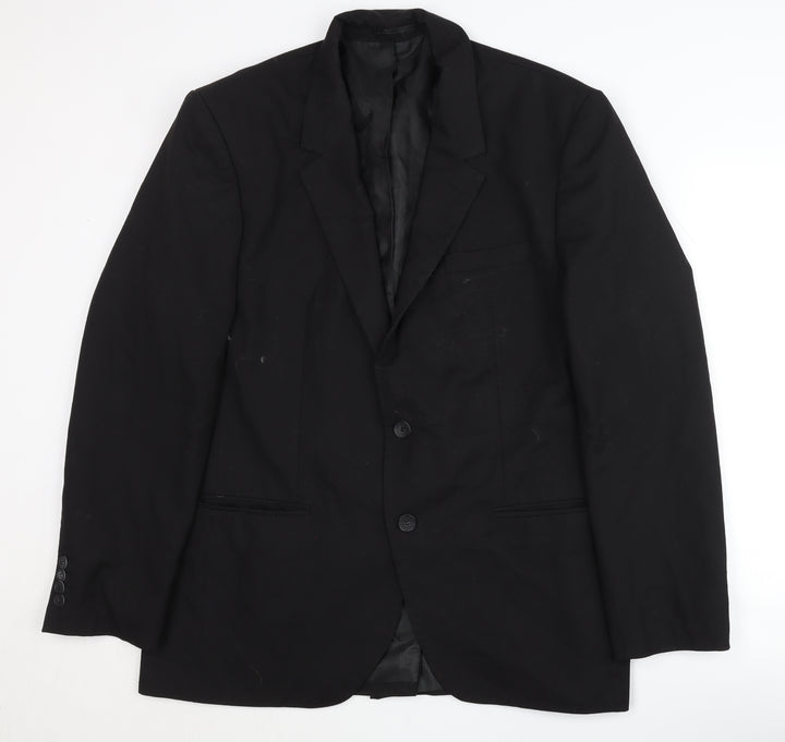boohooMAN Men's Black Blazer 40 - Formal Single-Breasted