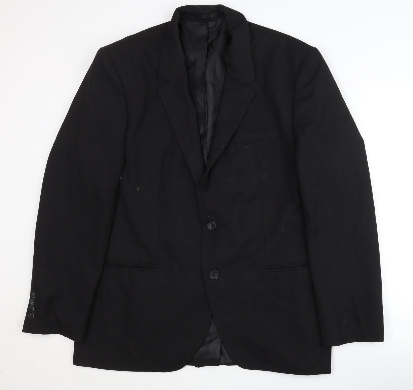 boohooMAN Men's Black Blazer 40 - Formal Single-Breasted