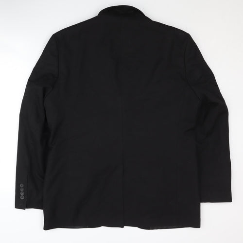 boohooMAN Men's Black Blazer 40 - Formal Single-Breasted