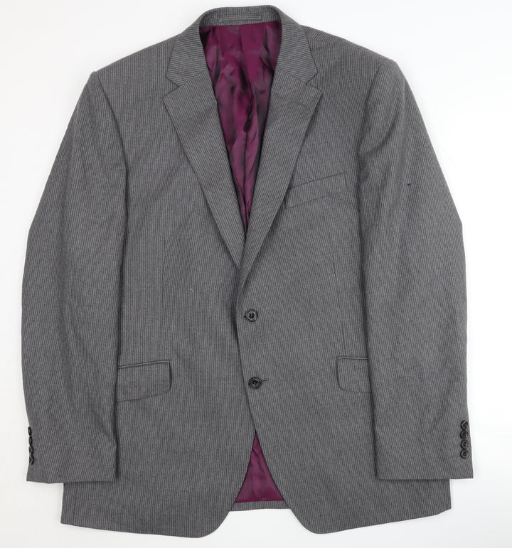Marks and Spencer Men's Grey Wool Blazer 44R Business Jacket