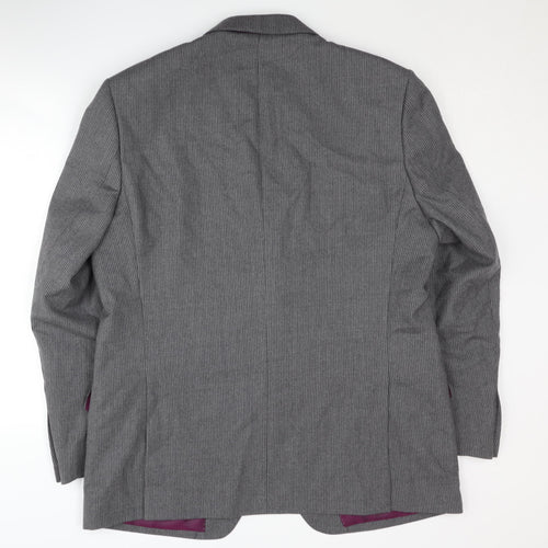 Marks and Spencer Men's Grey Wool Blazer 44R Business Jacket
