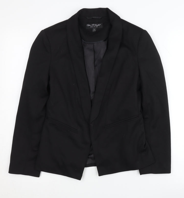 Miss Selfridge Women's Black Blazer Size 8 Slim Fit