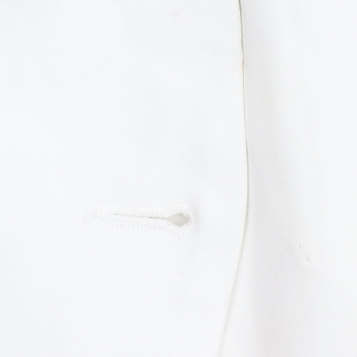 PrettyLittleThing Women's White Regular Blazer UK 10