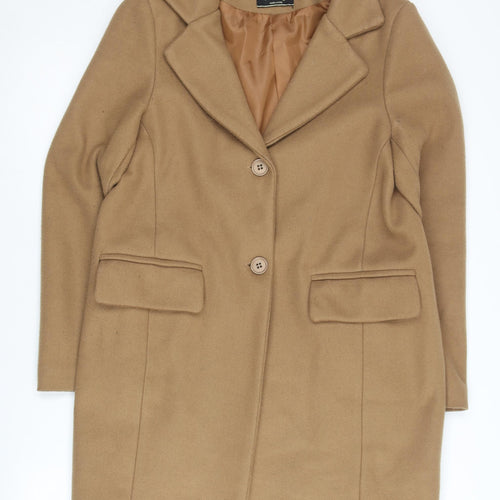 PDK Women's Brown Overcoat, M, Autumn/Winter