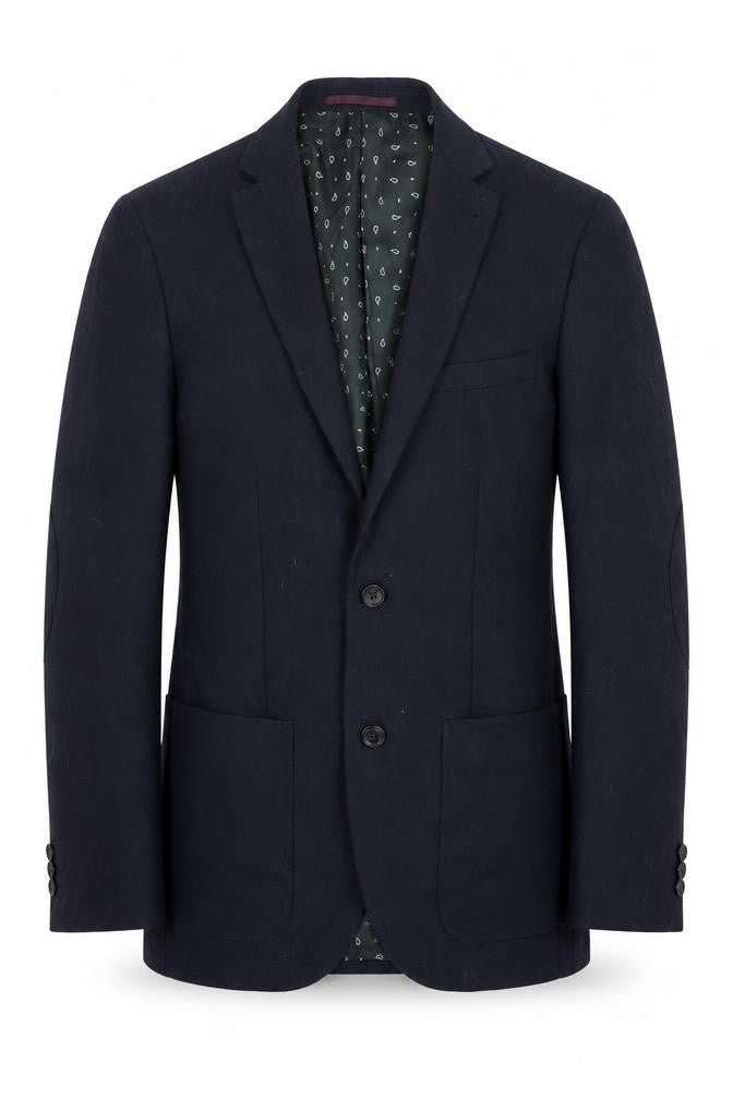 Front view of Next Men's Blue Blazer, size 36R, Classic Jacket