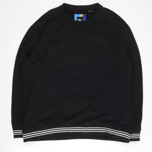 SDX Men's Black Embroidered Sweatshirt M