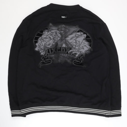 SDX Men's Black Embroidered Sweatshirt M