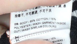 SDX Men's Black Embroidered Sweatshirt M