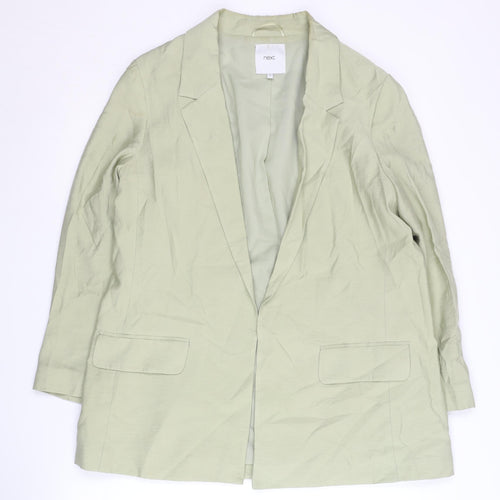 Next Women's Green Blazer, Size 16, Lined, Long Sleeve