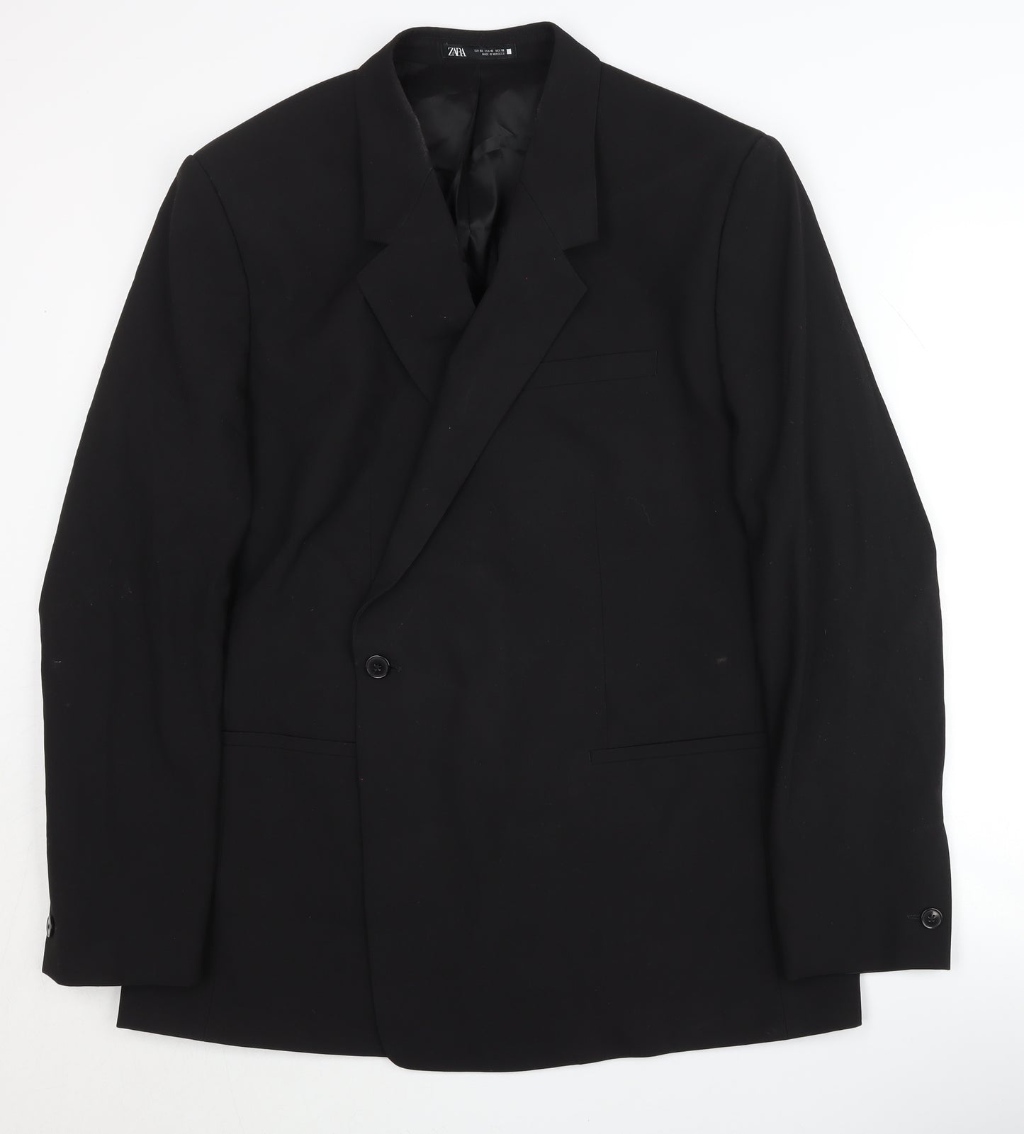 Zara Men's Black Blazer Jacket Size UK 42