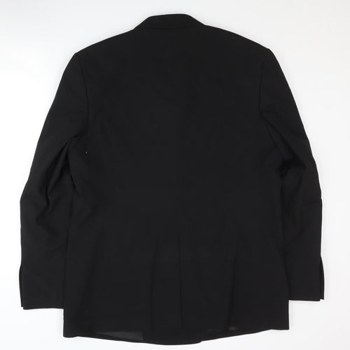 Zara Men's Black Blazer Jacket Size UK 42
