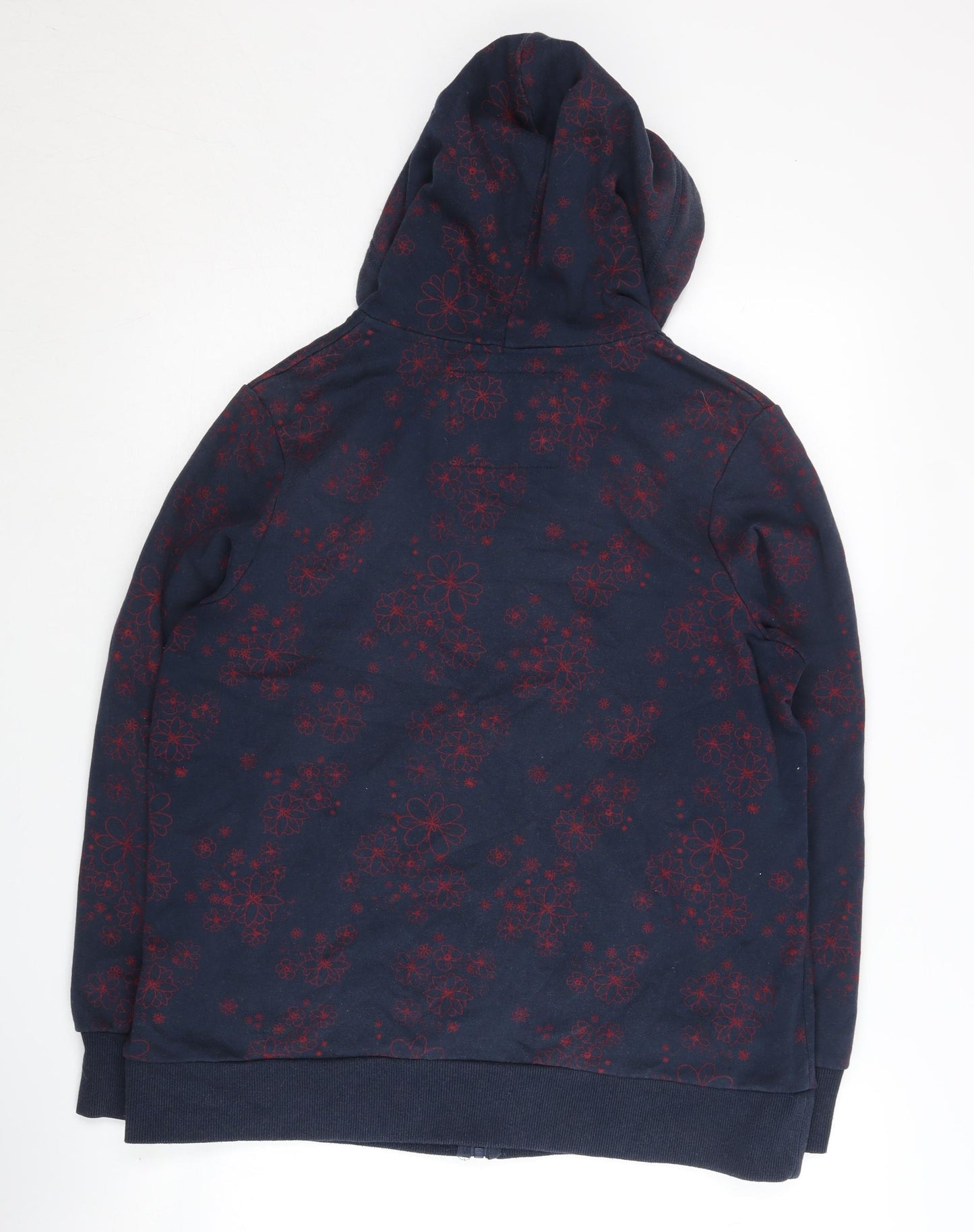 Silver Lake Women's Blue Floral Full Zip Hoodie Size 16