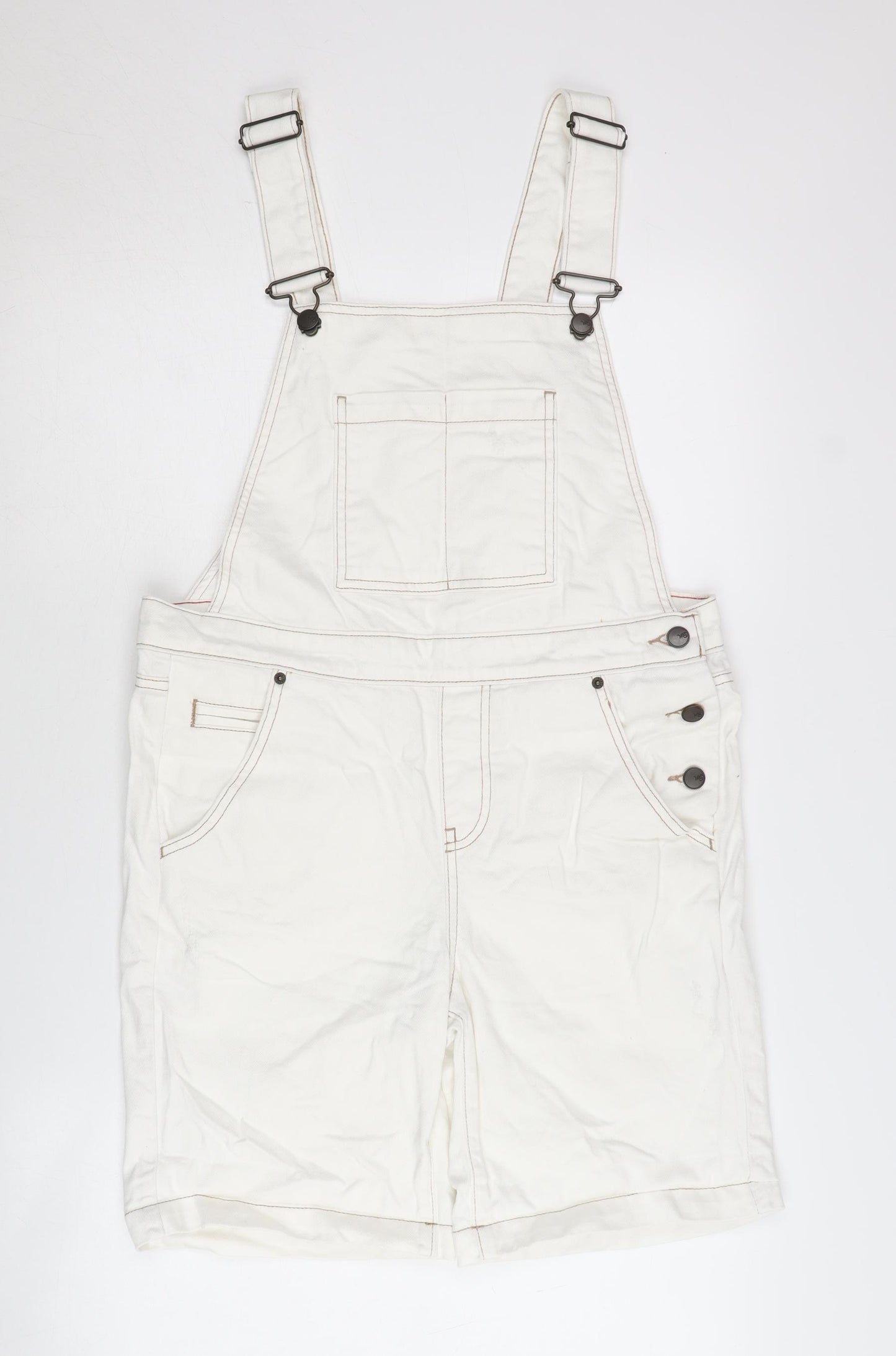 White Stuff Women's White Dungaree Size 10 Casual