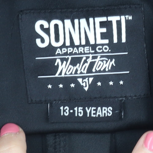 Sonneti Boys Black Full Zip Hoodie 13-15 Years