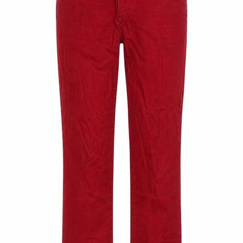 Lauren Ralph Lauren Women's Red Straight Jeans Size 10