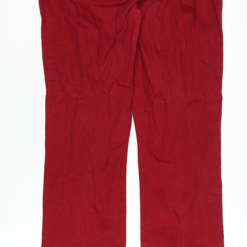 Lauren Ralph Lauren Women's Red Straight Jeans Size 10
