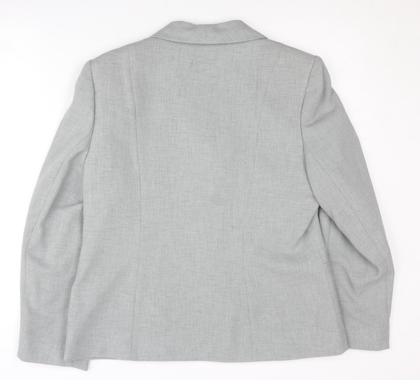 Eastex Women's Grey Blazer UK Size 12 Shawl Collar