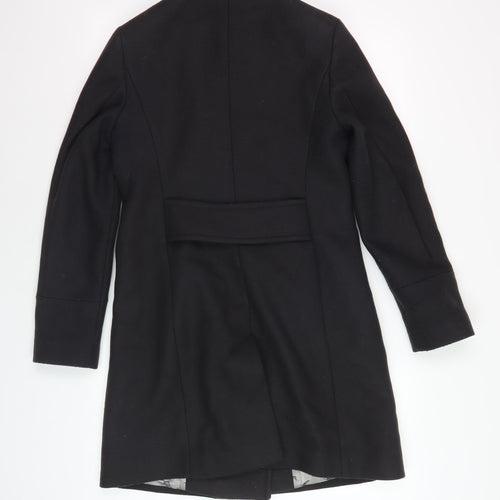 Jigsaw Women's Black Wool Military Coat Size 8