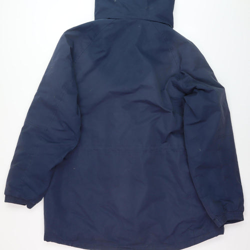 Mountain Warehouse Men's Blue Hooded Parka 2XL