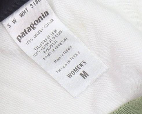 Patagonia Women's M Cotton T-Shirt, White, Casual