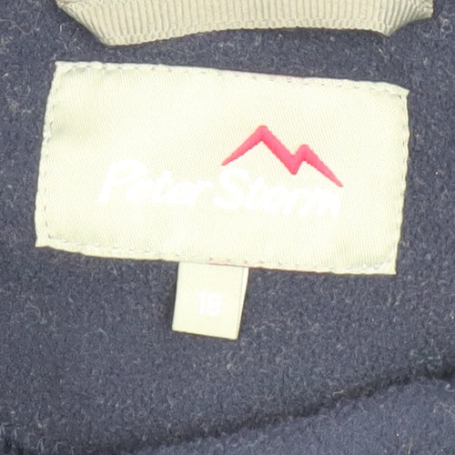 Peter Storm Women's Blue Fleece Jacket, Size 16