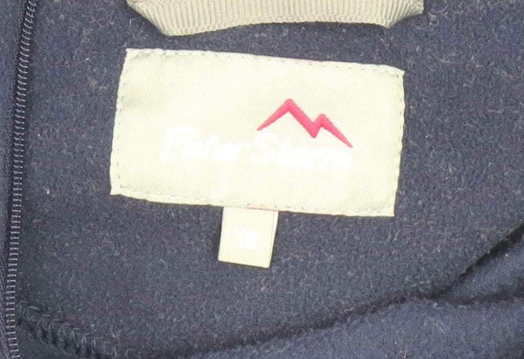 Peter Storm Women's Blue Fleece Jacket, Size 16