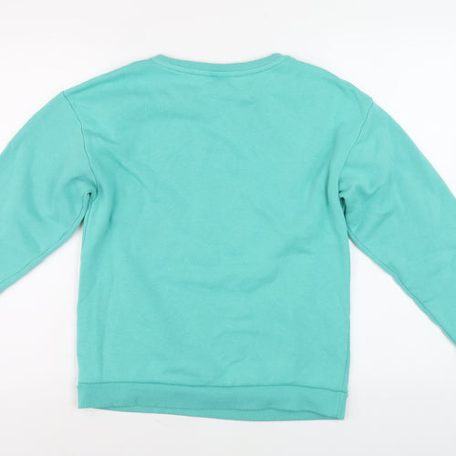 Disney Girls Blue Sweatshirt 12-13 Years Mickey & Pluto Pullover