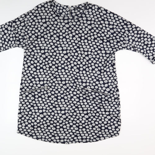 Women's Blue Polka Dot 3/4 Sleeve Dress Size 18