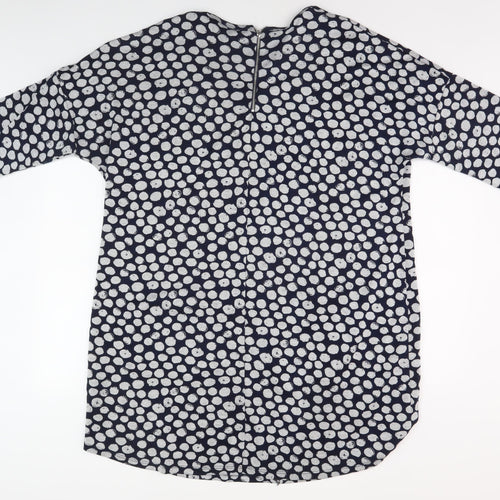 Women's Blue Polka Dot 3/4 Sleeve Dress Size 18