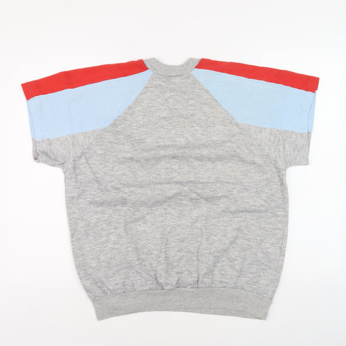 Carrefour Unisex Grey Pullover Sweatshirt L Multicoloured