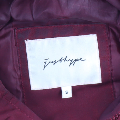 Just Hype Unisex Red Parka Jacket, Size S, Winter Style
