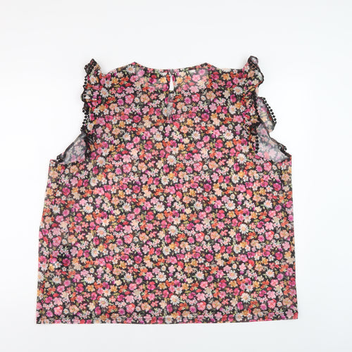 Lipsy Women's Multicoloured Floral Tunic Blouse Size 14