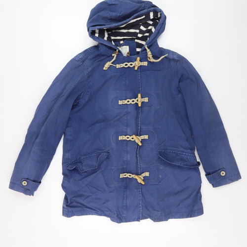 Seasalt Cornwall Blue Long Rain Coat Size 12