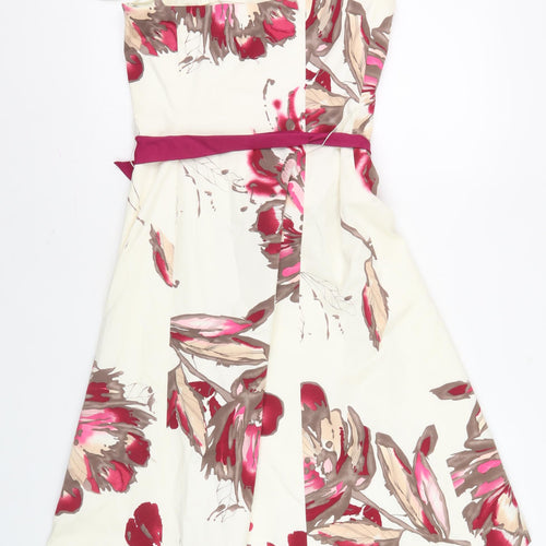 Coast Women's Multicoloured Floral A-Line Dress Size 10