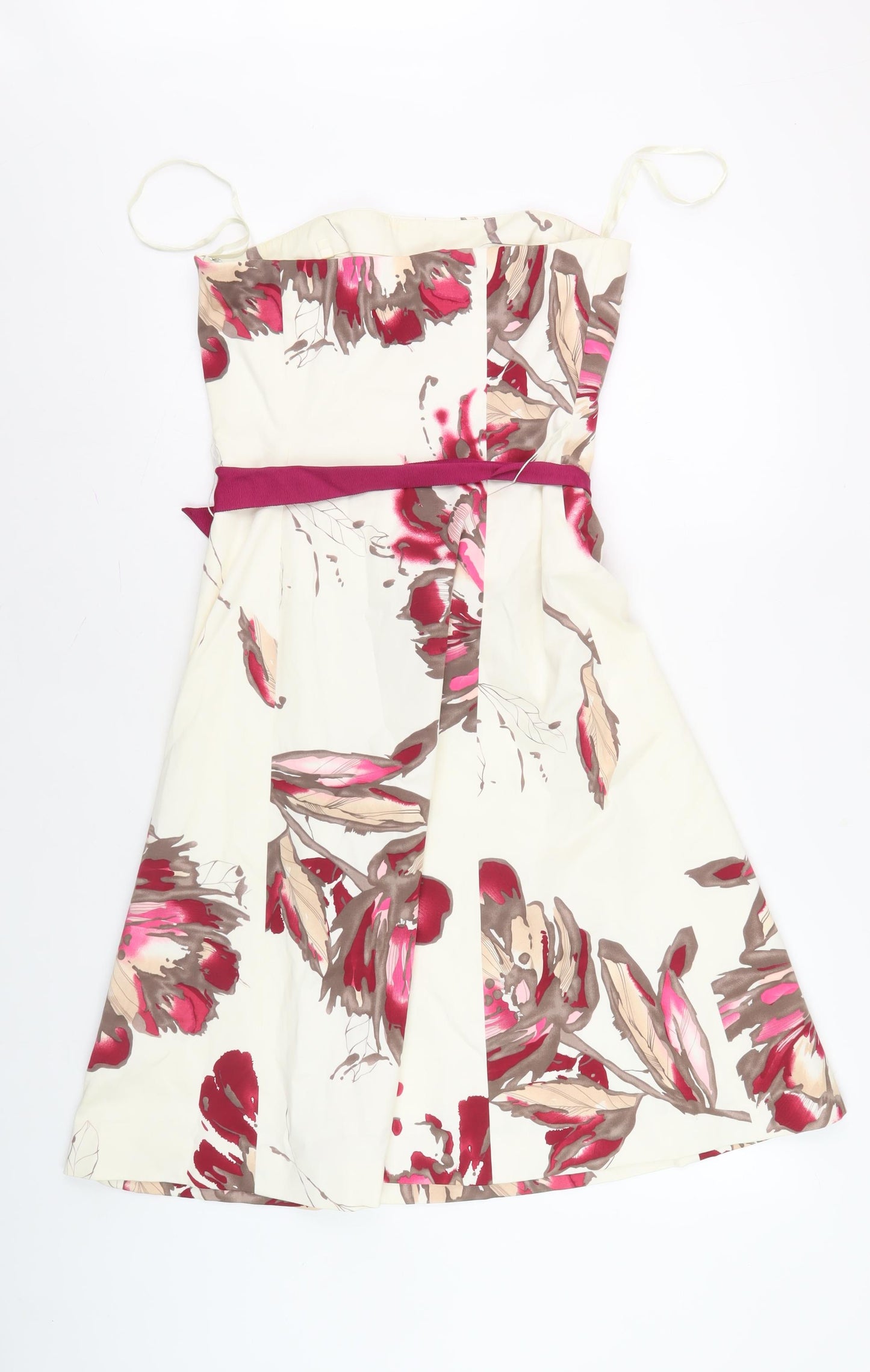 Coast Women's Multicoloured Floral A-Line Dress Size 10